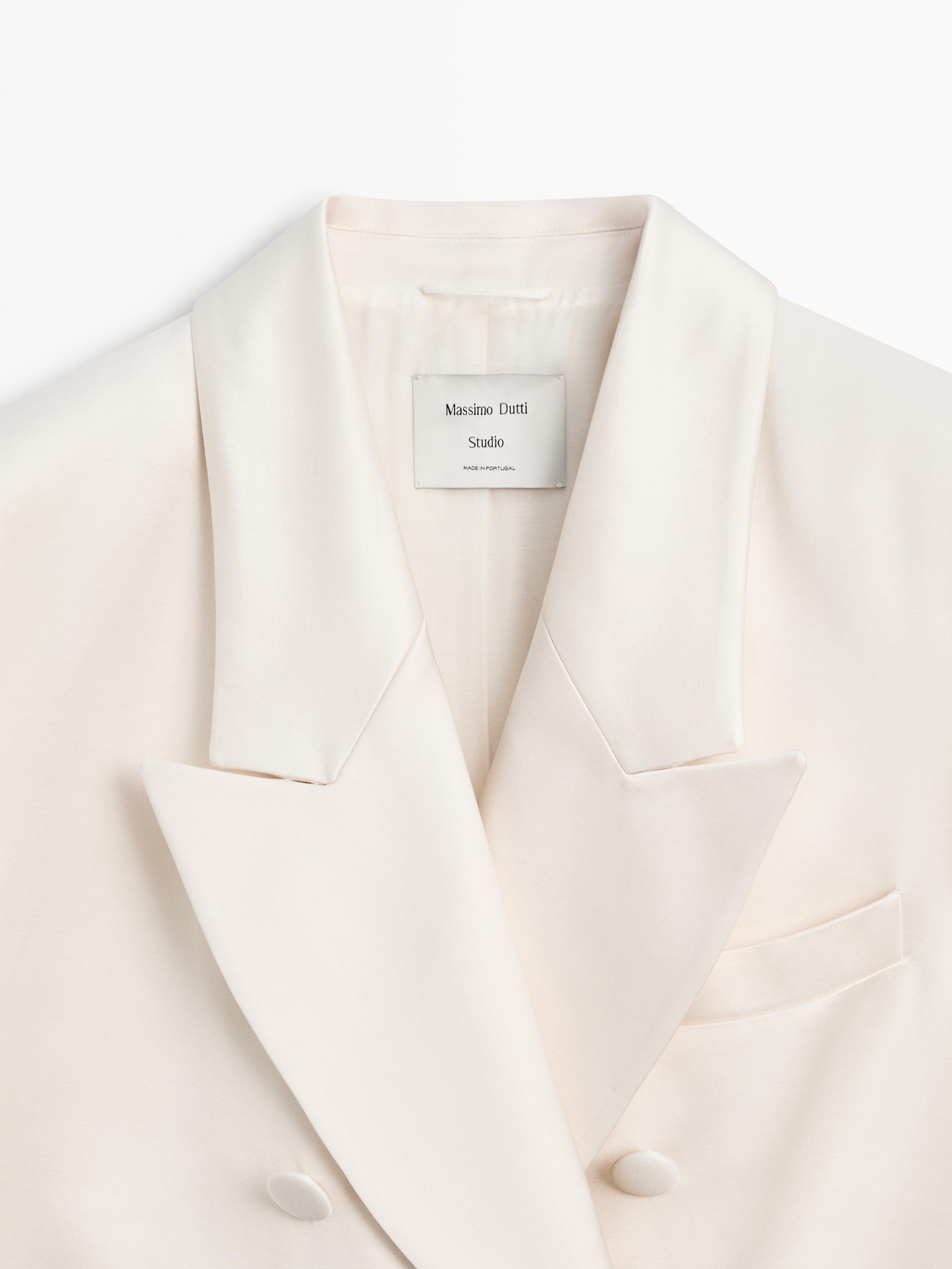 Satin blazer with buttons - STUDIO